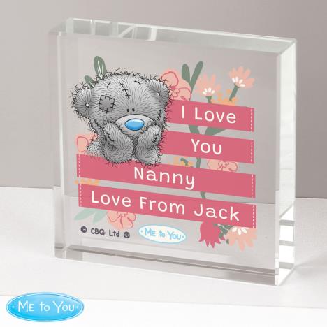 Personalised Me to You Floral Large Crystal Token Extra Image 3